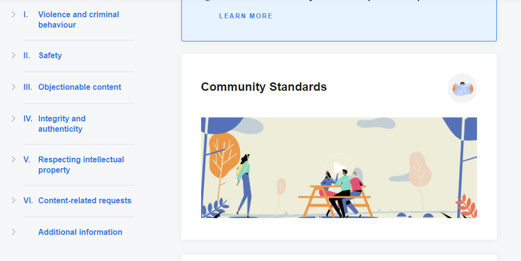 Facebook Community Standards